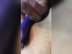 Clit Dildo Play to make Amby Female Ejaculation