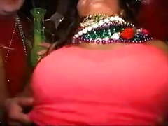 Mardi gras flashers gets tits labeled