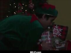 MILF - Mrs. Claus Fucks A Naughty Elf On Christmas Night