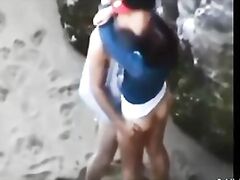 Teens caught shagging in public from above PublicFlashing.me