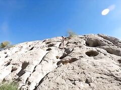 Anita Blue Rock Climbing
