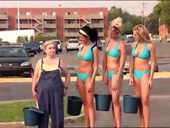 Sexy Car Wash Prank with hot Bikini Babes