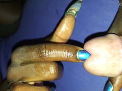 Ebony long nail insertion