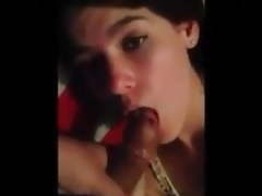 College girl likes sucking his lollypop
