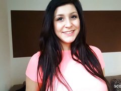 First Anal Creampie Drip Fuck for German Teen July Johnson