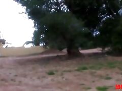 Ghetto cutie with babe body fucked in the arsehole in the woods