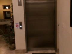 Sent up the elevator blindfolded and naked