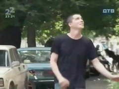 Topless sun bathing prank