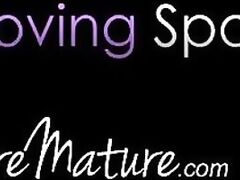 PureMature - Inked up beautiful Romi Rain sucks the cum out of guys cock