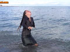 Mostwam alice leather skirt heels