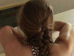 Fuck from behind while she moans and screams